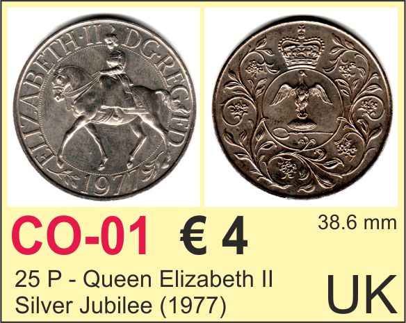 UK Elizabeth II 2 P coin